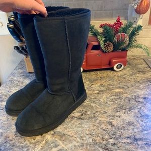 Classic black tall Ugg boots